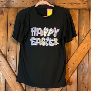 Happy Easter T-Shirt - Black